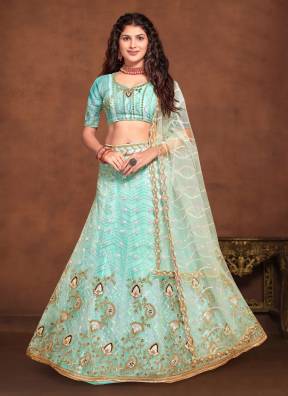 Net Lehnga Choli - High-Quality in Bulk for Wholesale | Ajmera Fashion Manufacturers, Suppliers in Surat